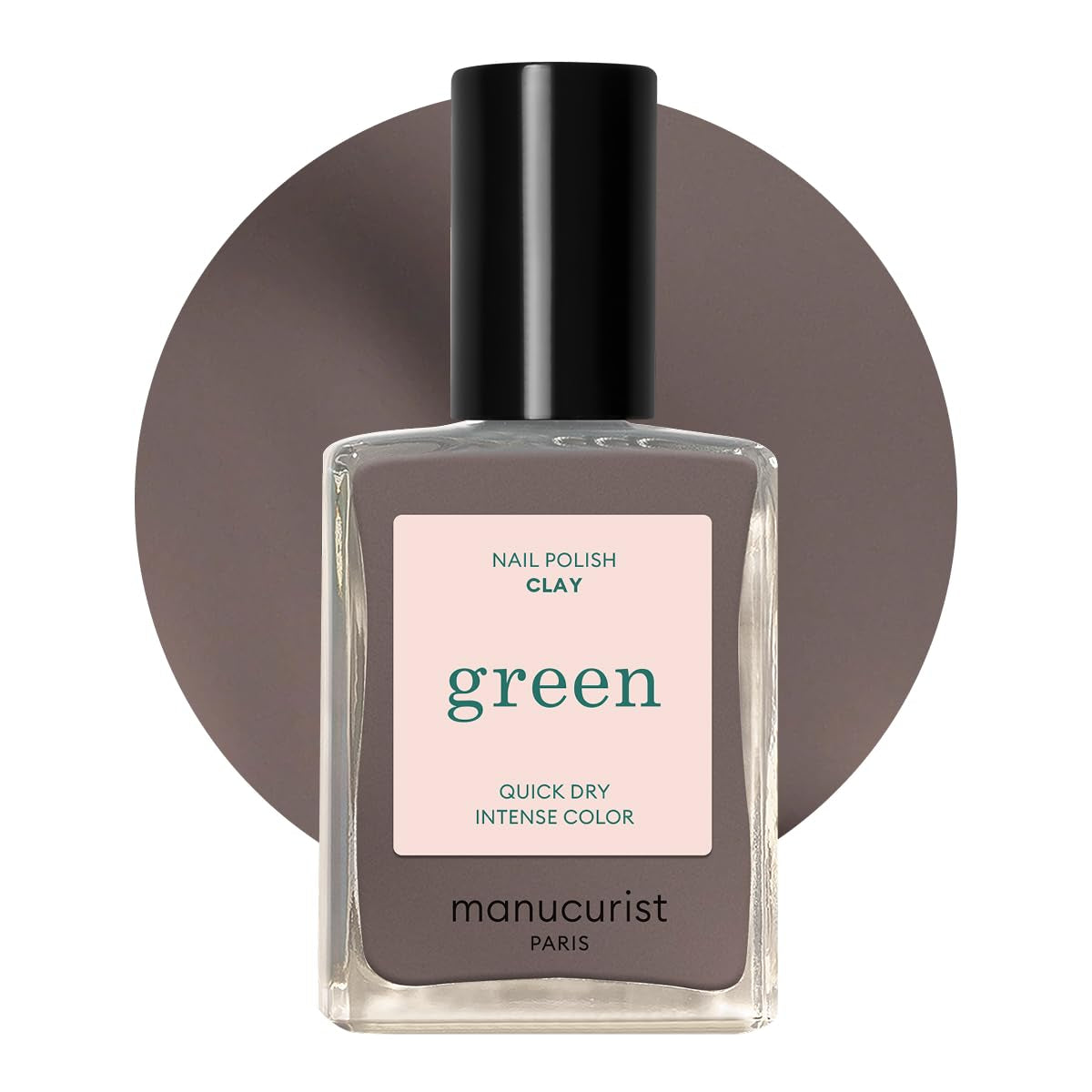 Manucurist Green - Rosy Beige Shell Beige Lak - Rychleschnoucí lak na nehty - DIY Nails - Vegan 12-Free - Rostlinná báze - Lak na nehty - Vyrobeno ve Francii