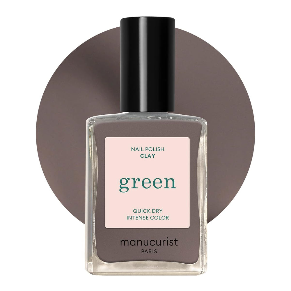 Manucurist Green - Rosy Beige Shell Beige Lak - Rychleschnoucí lak na nehty - DIY Nails - Vegan 12-Free - Rostlinná báze - Lak na nehty - Vyrobeno ve Francii
