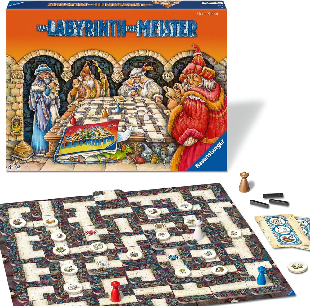 Ravensburger 22474 Maze Masters - Mistrovská verze bláznivého bludiště pro 2-4 hráče od 9 let