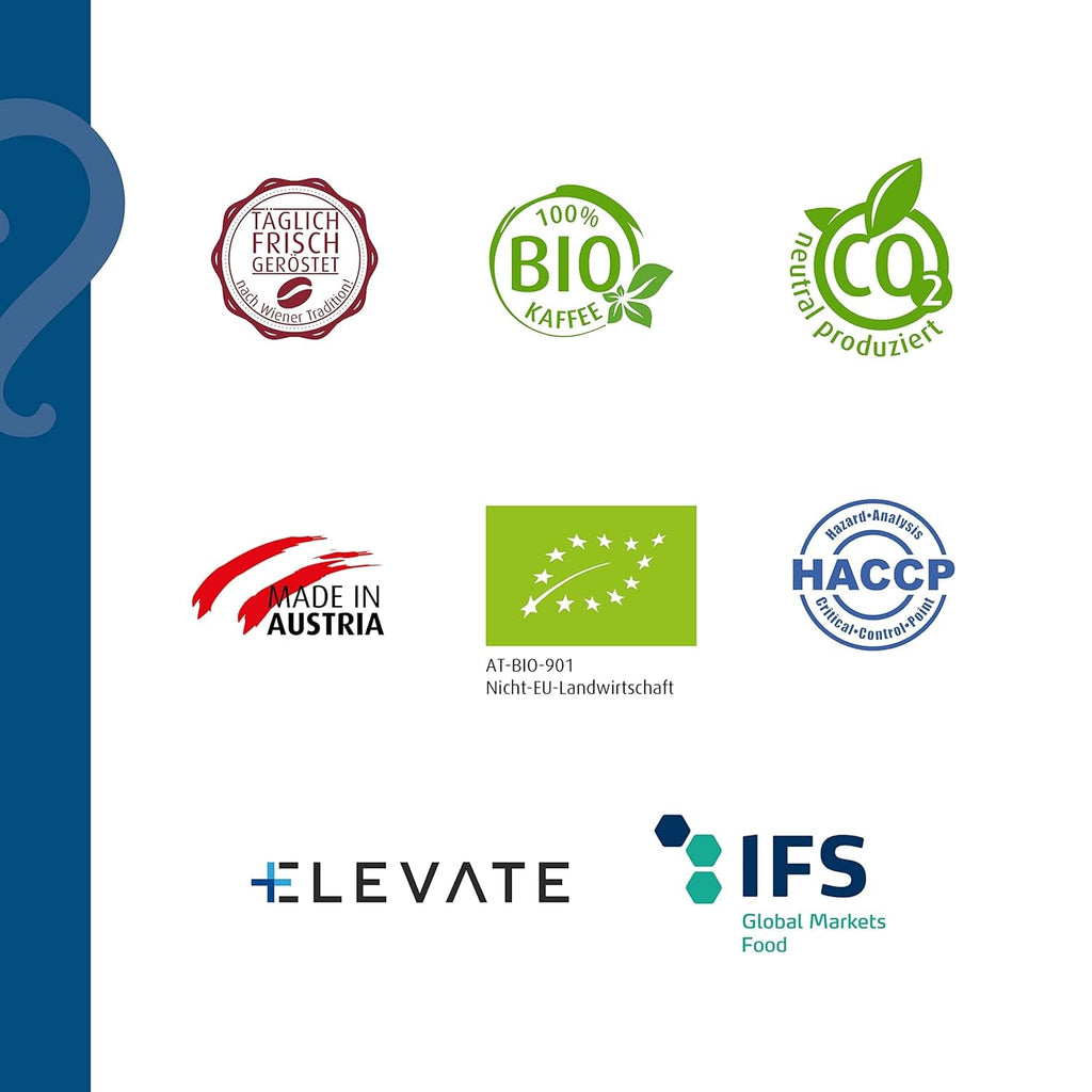 Helmut Sachers Kaffee - amestec vienez, cafea Viennese Melange din boabe Arabica de primă clasă, prăjite în Austria Cafea Naty Shop