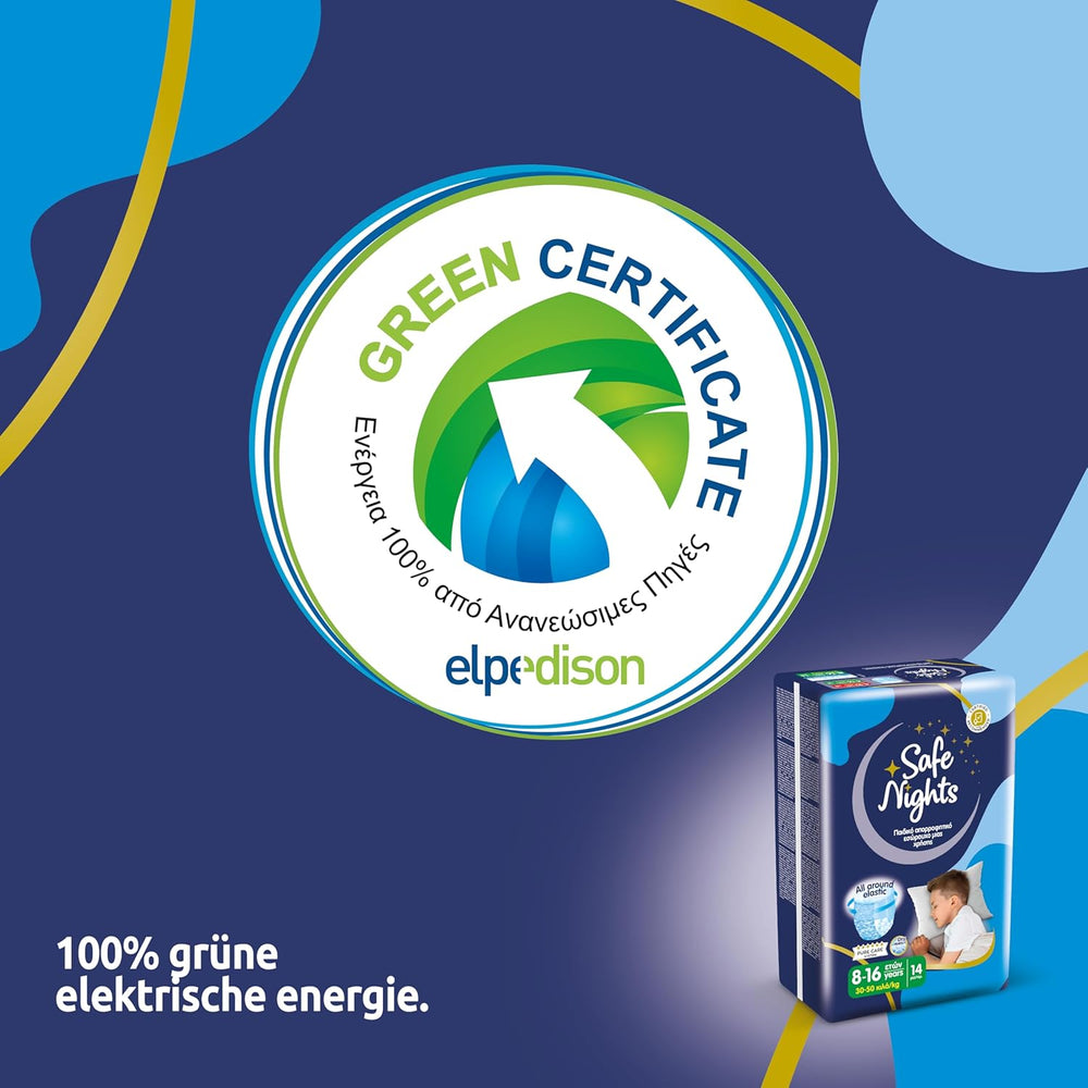 Safe Nights Boy, noční kalhoty pro věk 8-16 let (30-50 kg), 84 kusů