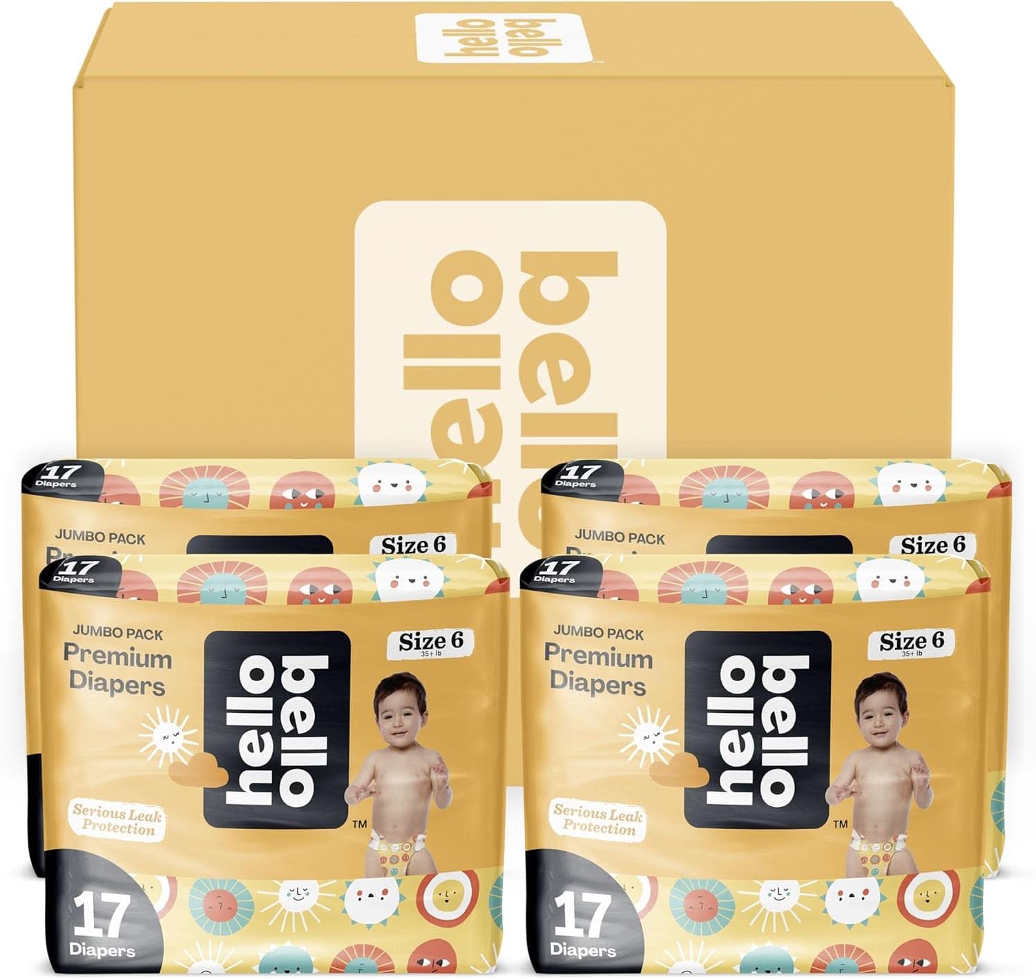 Hello Bello, Scutece de unică folosință, extra-absorbante, hipoalergenice și ecologice pentru copii Mama si Copilul Naty Shop 6