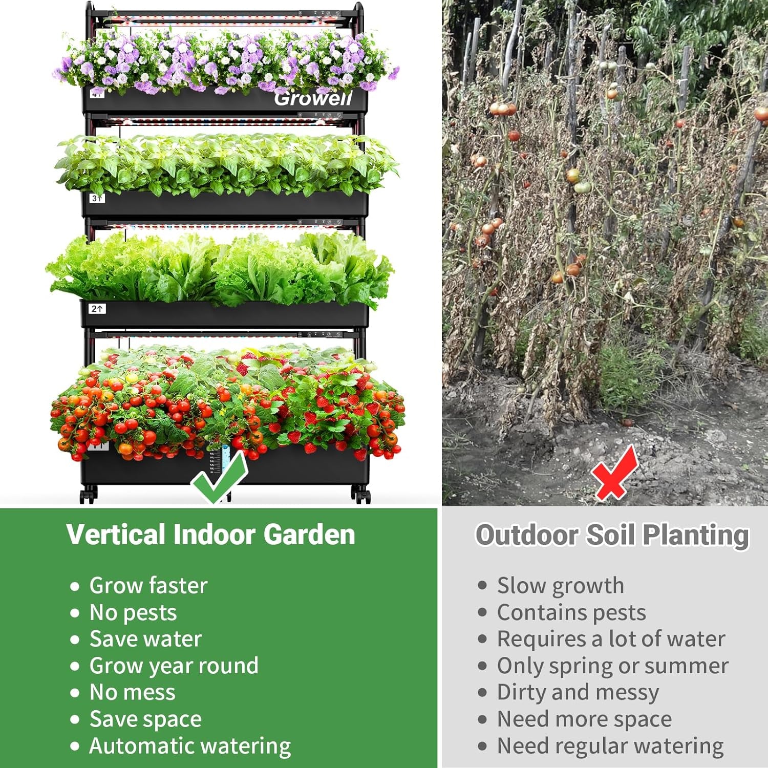 Velká sada hydroponického pěstebního systému 120 kapslí Vertikální hydroponická zahrada se 2 režimy osvětlení Automatický systém cirkulace vody Grow Light 48L vnitřní systém bylinkového zahradnictví