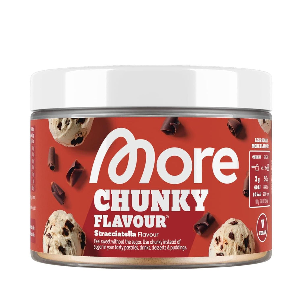 MORE Chunky Flavour, Blueberry Cheesecake, Pudră aromatizantă pentru îndulcire cu inulină și lactază, 150 grame Indulcitori Naty Shop 250 G (1Er Pack) Stracciatella