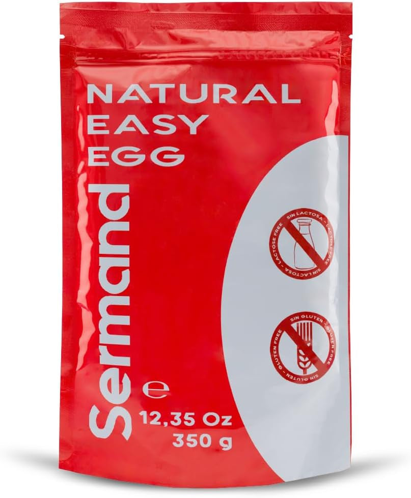 Eiklarpulver (350g) | Getrocknetes Eiklar Pulver | Eialbumin für Backen & Kochen | Ohne Zusatztoffe | Balení zip-bag bez laktózy