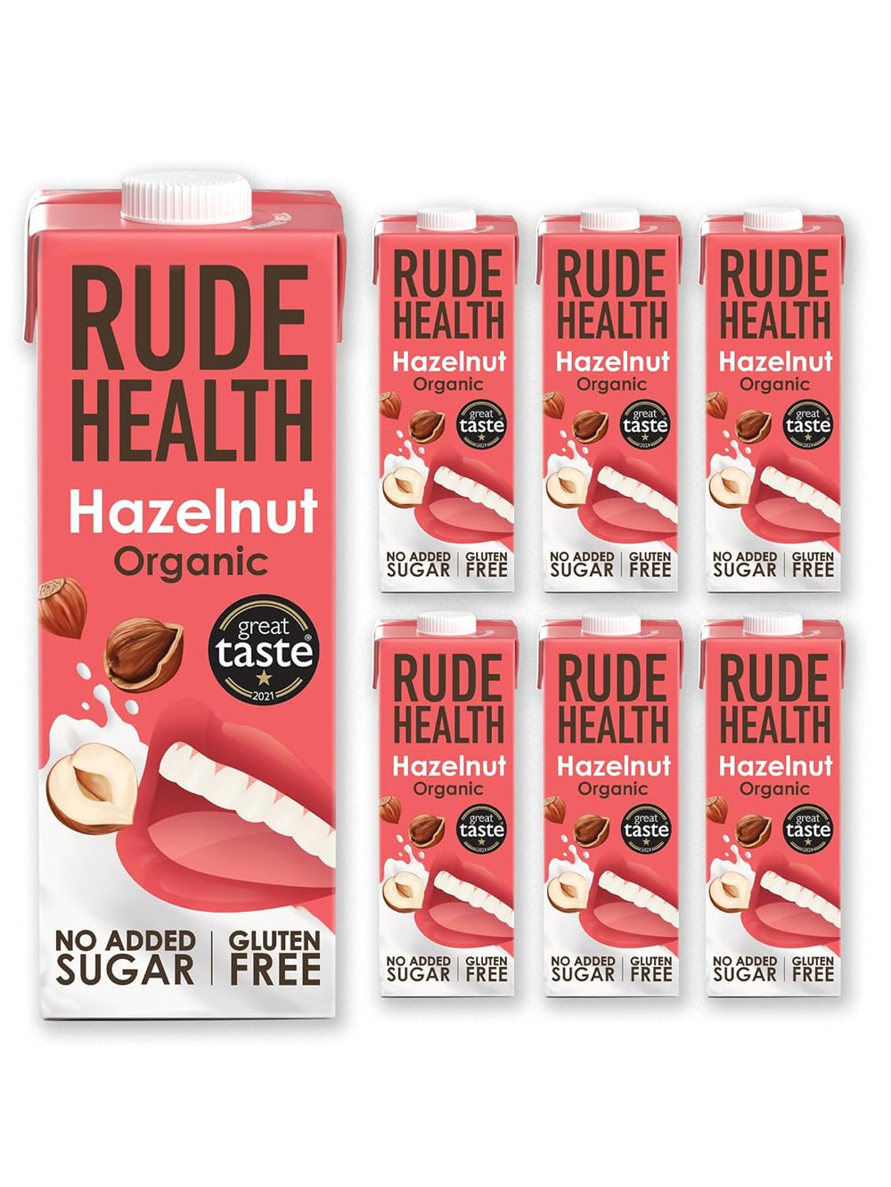 Rude Health 6 x 1 litr Bio-kešu-drink, 100% přírodní Bio-Getränk, glutenfrei, ungesüßt, preisgekrönt, gesund & vegan, 100% recyklované balení