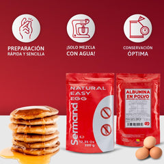 Eiklarpulver (350g) | Getrocknetes Eiklar Pulver | Eialbumin für Backen & Kochen | Ohne Zusatztoffe | Balení zip-bag bez laktózy