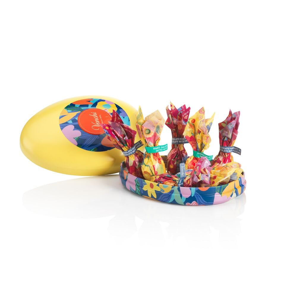 Salvadanaio di latta s ovetti di cioccolato 100 g