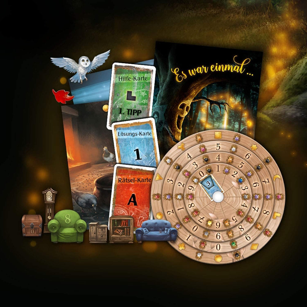 KOSMOS 695149 EXIT - Jocul - Pădurea fermecată, Nivel: Începător, Joc Escape Room, Joc EXIT pentru 1 până la 4 jucători cu vârsta de 10 ani și peste, Un joc de societate unic