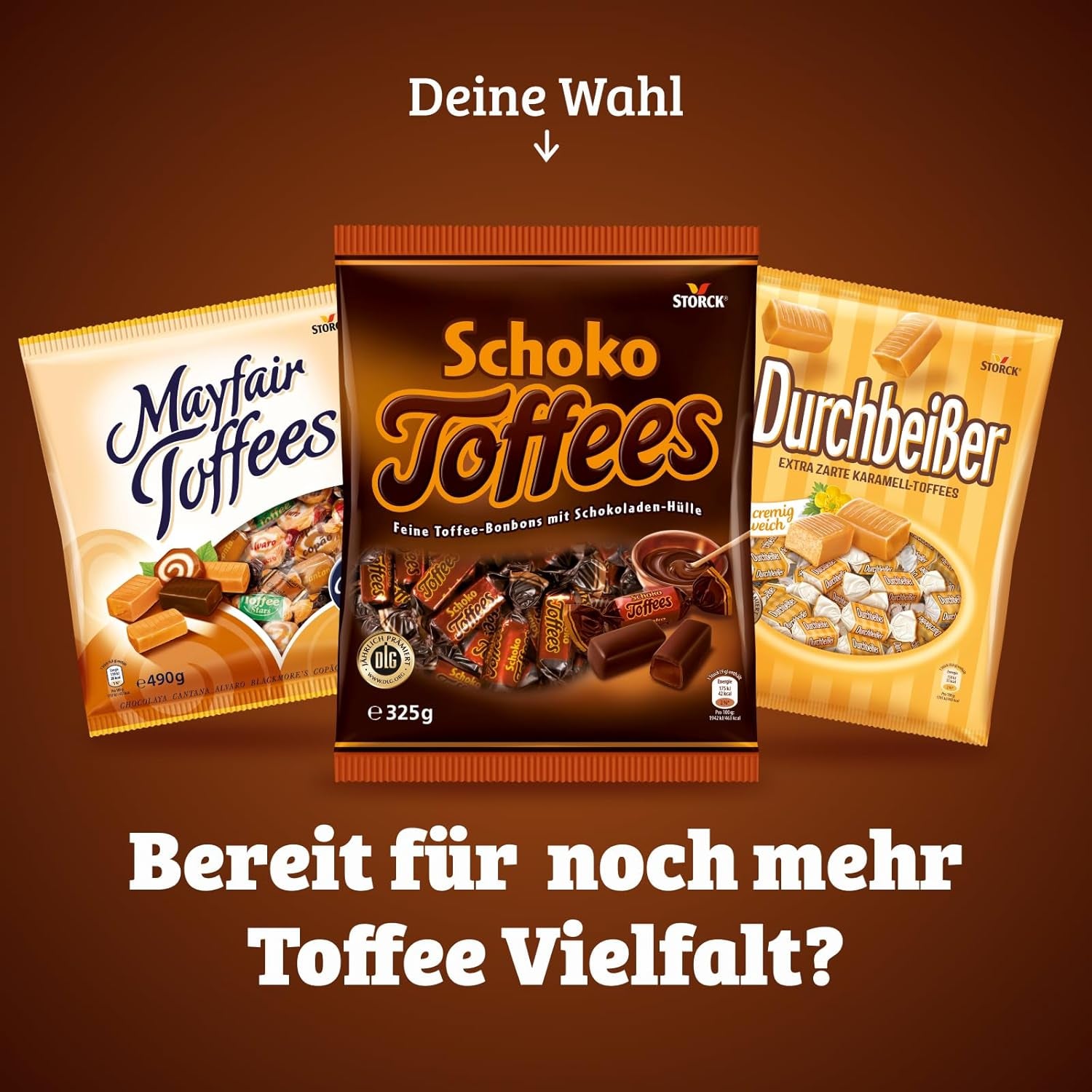 Čokoládové karamely - 3 x 325g - Čokoládové karamely s hořkou čokoládovou polevou (30%)