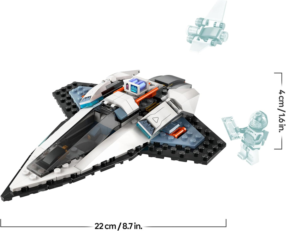 LEGO City Raumschiff, Weltraum-Spielzeug s raketoplánem pro děti v Baen, Jungen und Mädchen ab 6 Jahren, Set s astronautem-figurka 60430