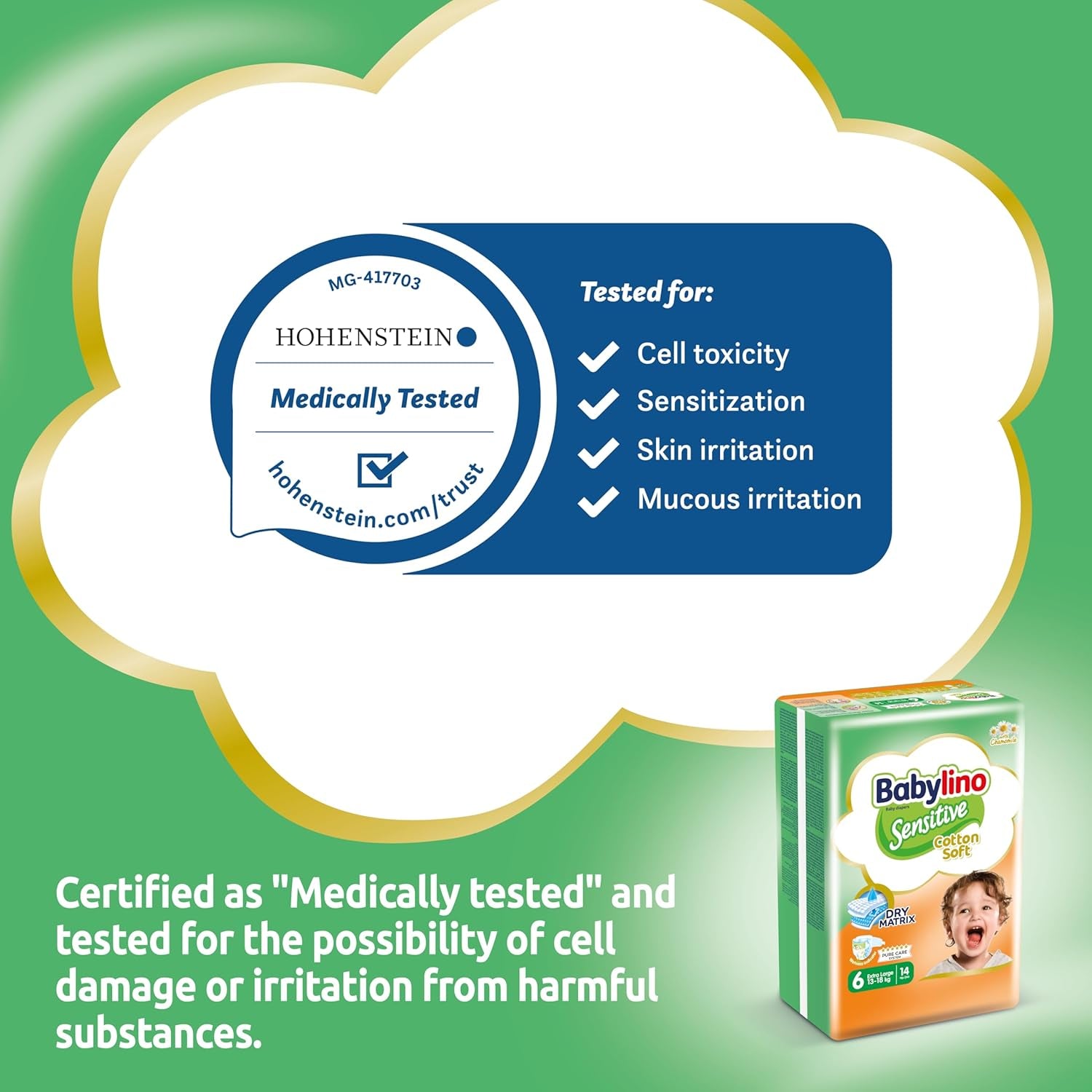 Pleny pro citlivá miminka, velikost 6, extra velké (13-18 kg), 114 plen