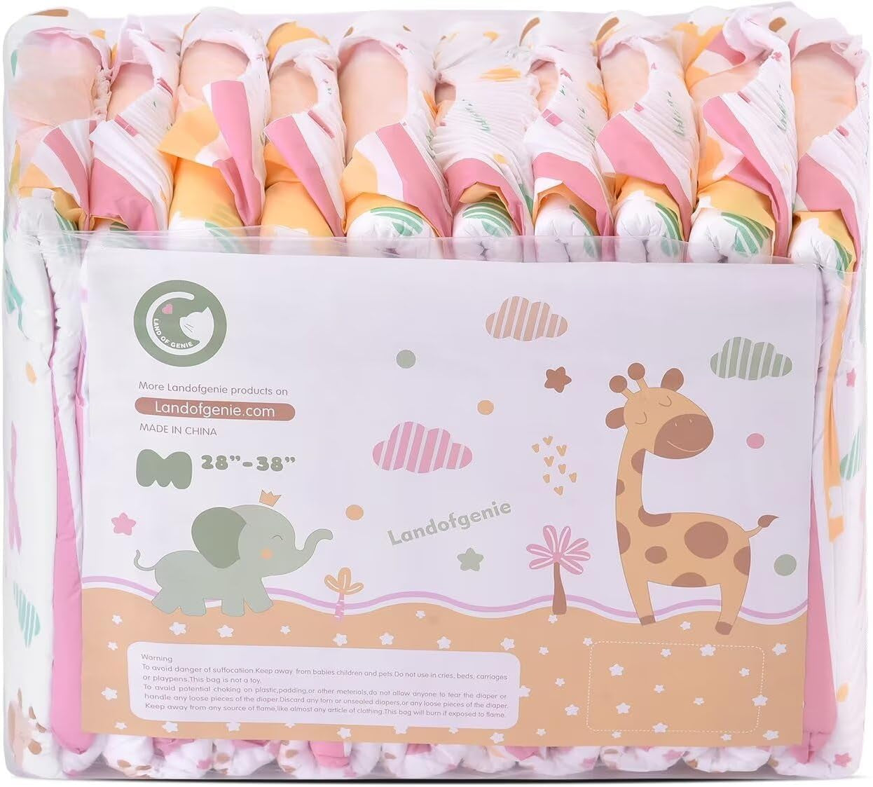 Landofgenie Nazouvací pleny pro dospělé na noc, 10 kusů