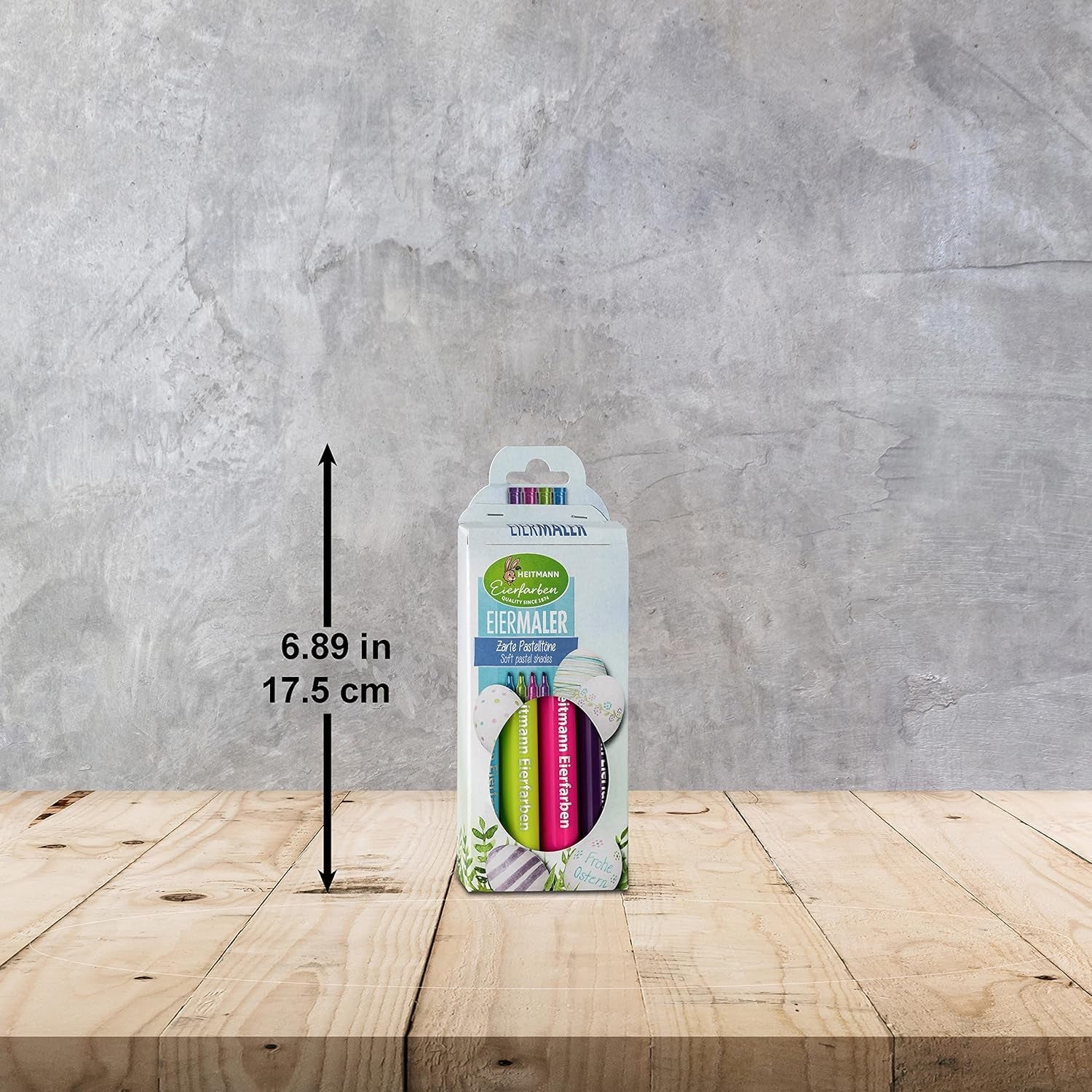 Heitmann Egg Colors - Pastel pentru pictor de ouă - 4 creioane de colorat în roz, verde, albastru și violet