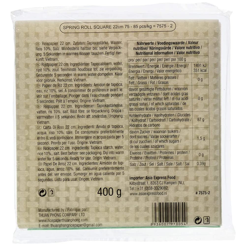 BAMBUSOVÝ STROM - Rýžový papír 22 cm. (Letní závitky) - 1 x 400 g