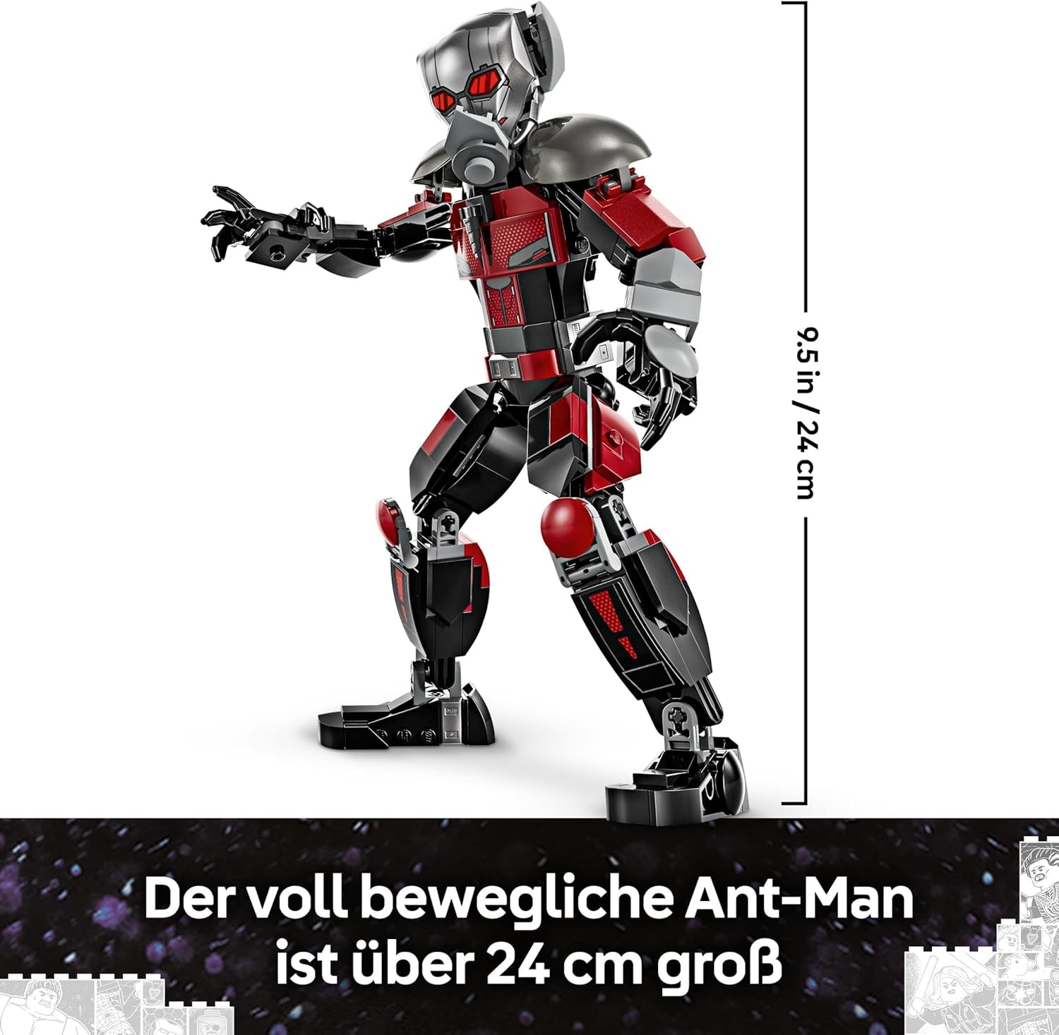 LEGO Marvel Captain America: Civil War Action Duel - Superhrdinská herní sada s 8 minifigurkami - Hračka na stavbu letadla a herní sadu - Dárek pro chlapce a dívky 76314 Stavebnice Besuche den LEGO-Store