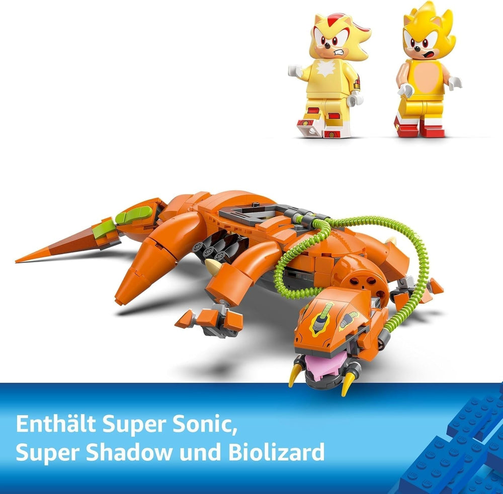 LEGO Sonic the Hedgehog Super Shadow vs. Biolizard, hračka pro hráče, dárek pro chlapce a dívky, sběratelská sada her pro děti a fanoušky videoher, s figurkami postav 77003 Stavebnice Besuche den LEGO-Store
