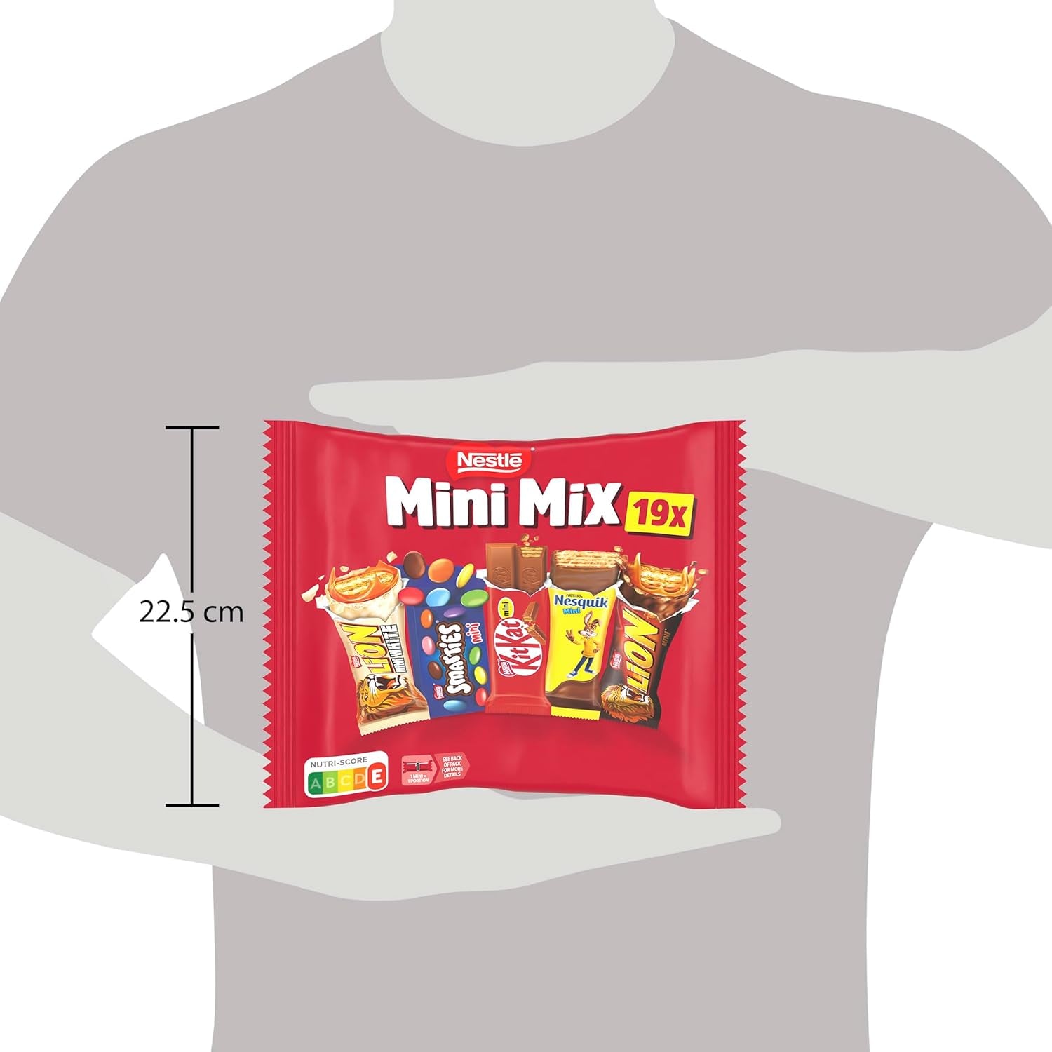 Nestlé Mini Mix čokoládové tyčinky, pět lahodných příchutí, 19 tyčinek, balení 2 ks (1 x 321 g)