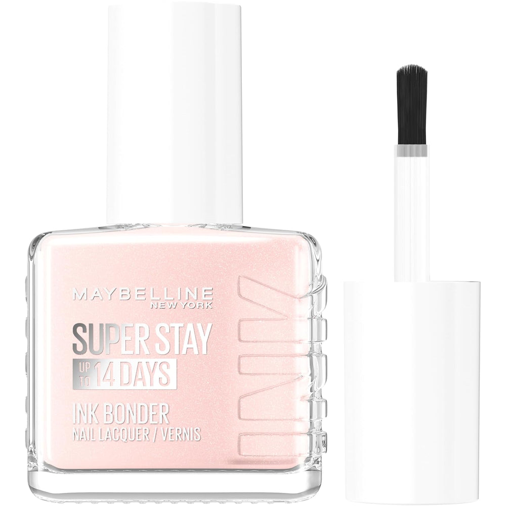 Maybelline New York Super Stay Ink Bonder 078 Porcelain - dlouhotrvající lak na nehty pro silné nehty a intenzivní barvu, 12,3 ml