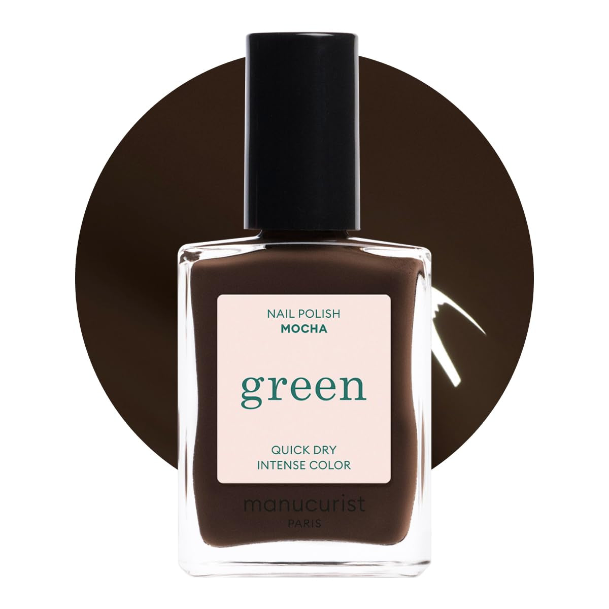 Manucurist Green - Rosy Beige Shell Beige Lak - Rychleschnoucí lak na nehty - DIY Nails - Vegan 12-Free - Rostlinná báze - Lak na nehty - Vyrobeno ve Francii