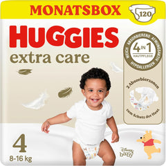 Dětské plenky Huggies Extra Care Disney, velikost 4, 120 plen (2x60), měsíční box
