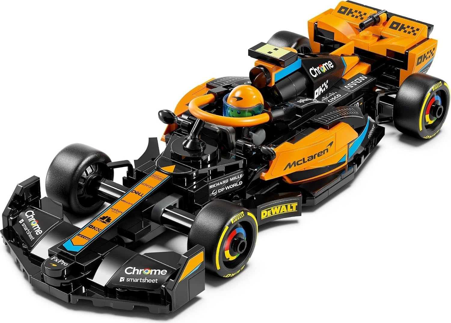 LEGO Speed Champions Mclaren Formula 1 Závodní auto 2023, Hračka pro kluky a dívky od 9 let, kteří si rádi hrají samostatně, Sestavitelný model vozidla, Dekorace dětského pokoje 76919 Stavebnice Besuche den LEGO-Store