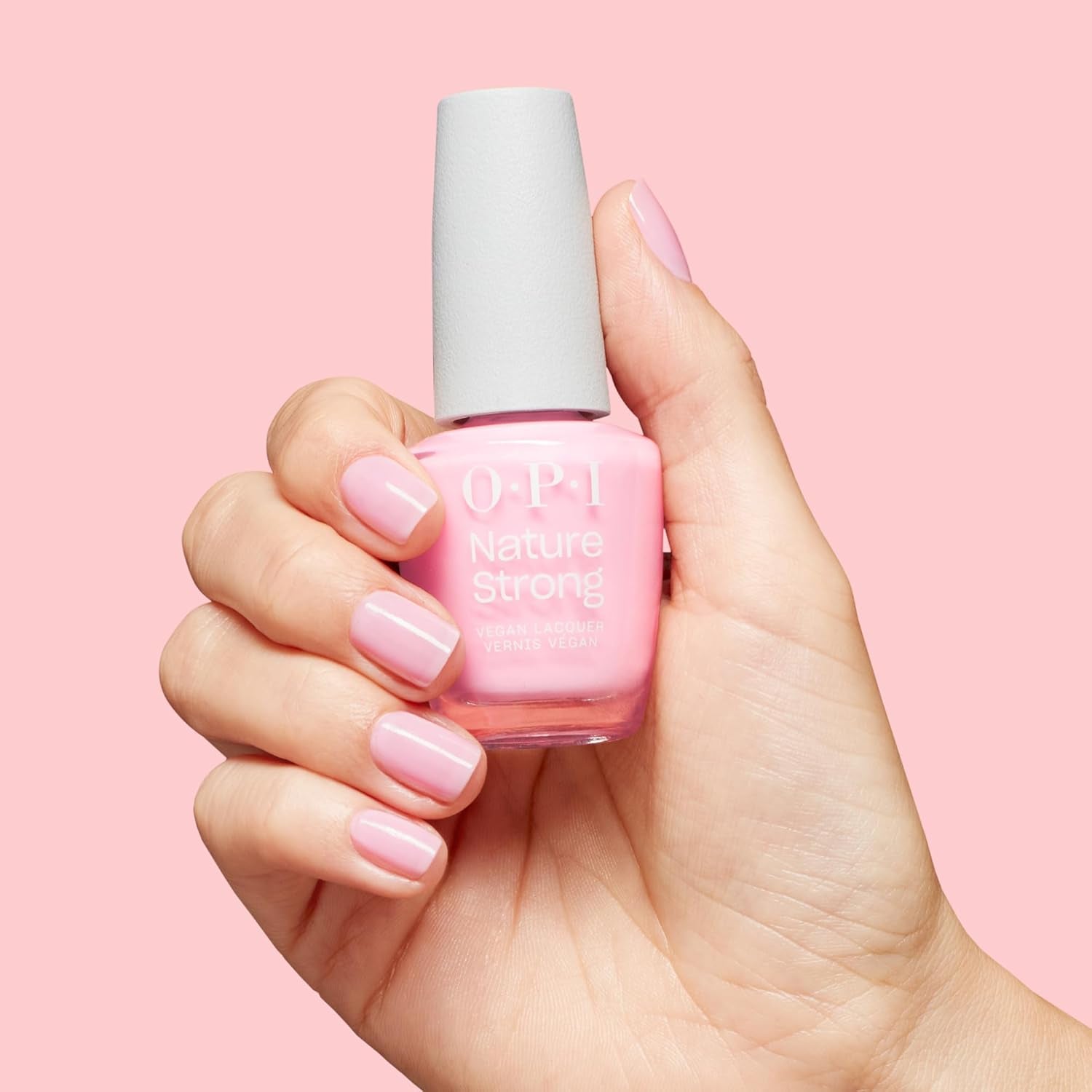 OPI Nature Strong Blossom Into Awesome - Růžový lak na nehty - Intenzivní lesk a 7denní výdrž | Dlouhotrvající barva pro vaše nehty | 15 ml