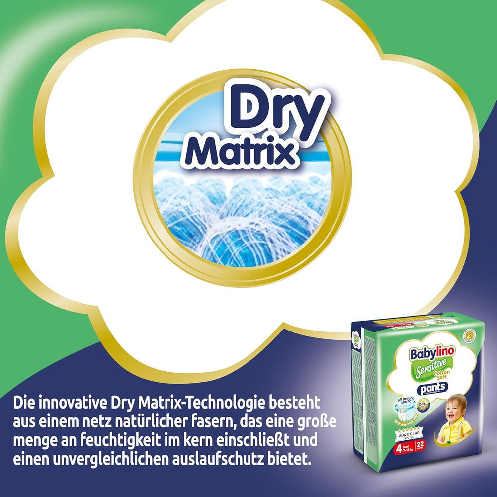 Pleny Sensitive Cotton Soft, velikost 4, Kalhotky Maxi (7-13 kg), 22 kusů