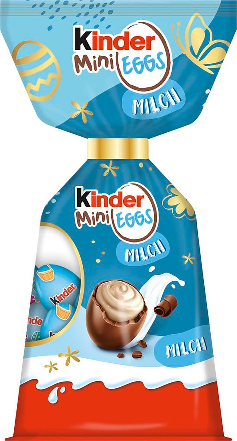 Kinder Mini vejce mléko | 85g – Vynikající velikonoční čokoládová vajíčka – Velikonoční cukroví – Hladká mléčná náplň v mléčné čokoládě – Ideální do velikonočního košíku – Ke sdílení