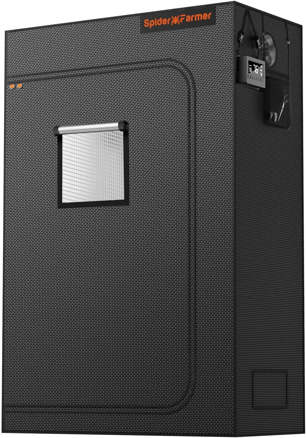 Pěstební stan Spider Farmer Pro 70x140x200cm s rolovacími dveřmi, pozorovacím oknem, odnímatelným podlahovým panelem, tkanina Mylar 2000D, pro vnitřní hydroponii s SF4000, G4500, SE4500