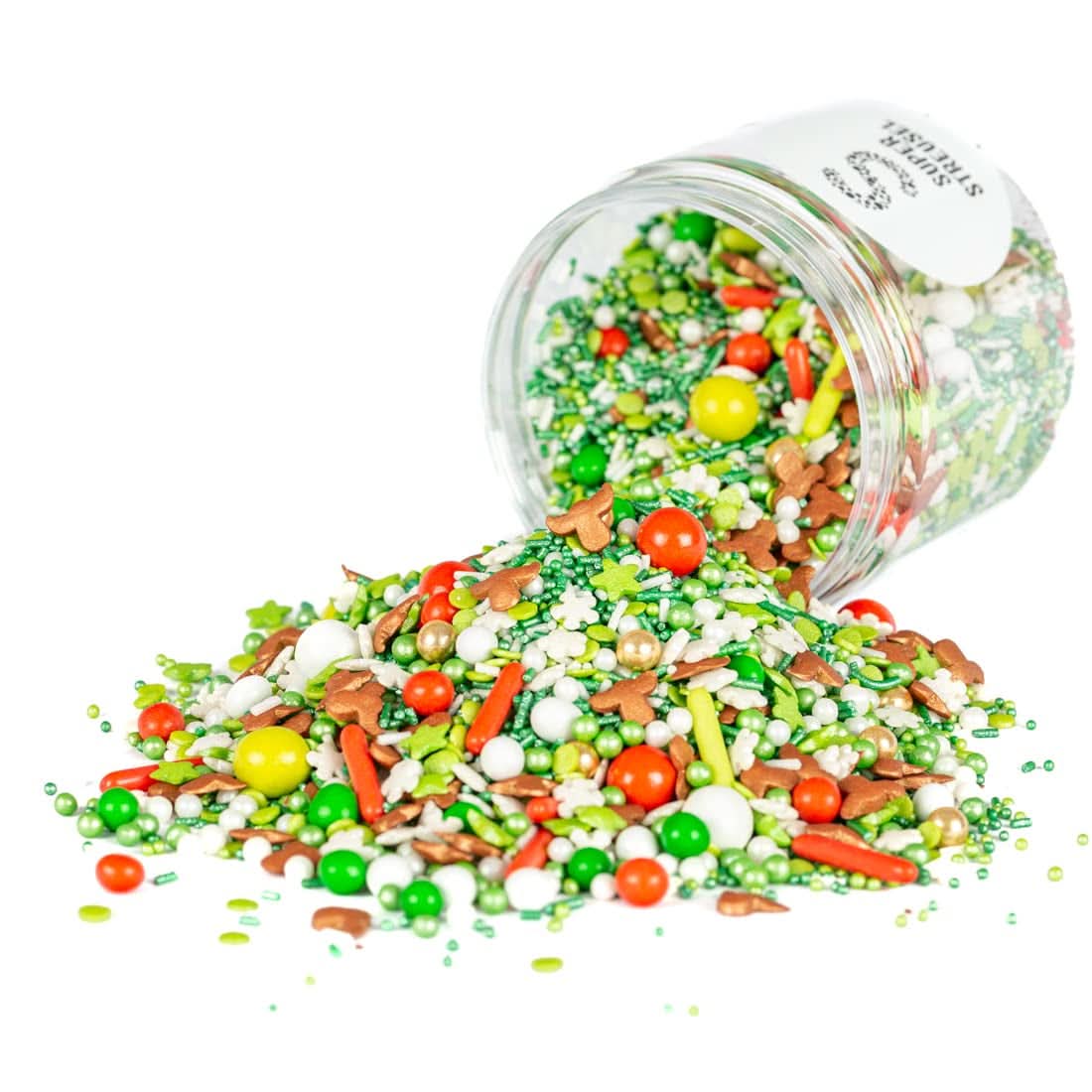 Super Streusel Hohoho, sprinkles cu tematica de Crăciun, 90 grame Sprinkles Naty Shop