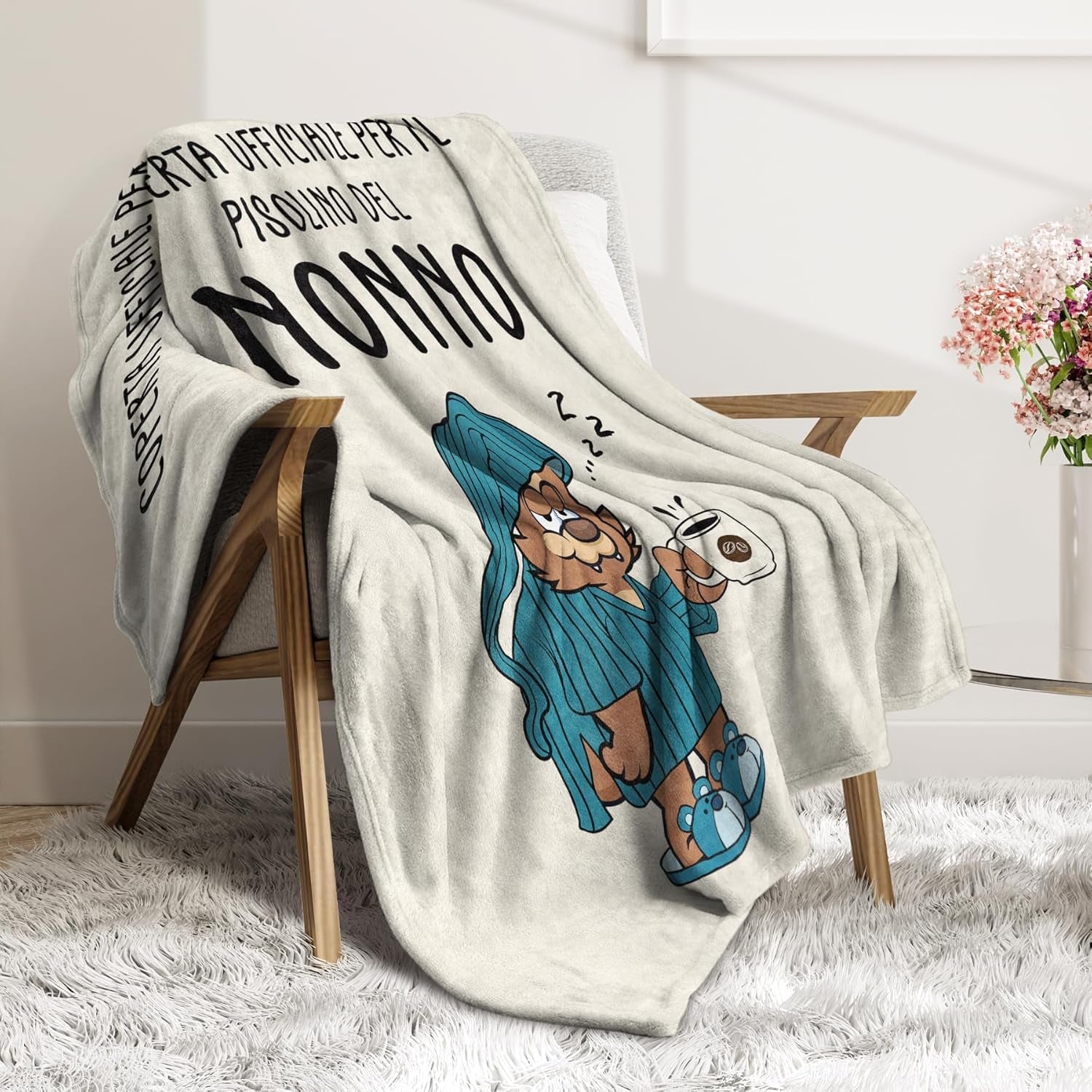 Masuecoin dárek pro dědečka, dárek pro dědečka k narozeninám, nápady na dárky pro dědečka, flanelové deky 50 x 60 palců, dárek pro dědečka, dárek pro dědečka k Vánocům. Postele a deky musaecoin