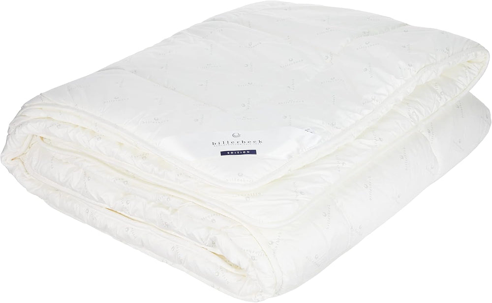 Plapumă din fibre Billerbeck E21 King - Plapumă din fibre rafinată cu aloe vera - 135 X 200 Cm plapumă pentru toate anotimpurile cu nivel mediu de căldură, alb Plapumi si pilote Naty Shop Singur 155 X 220 Cm Cald (W)