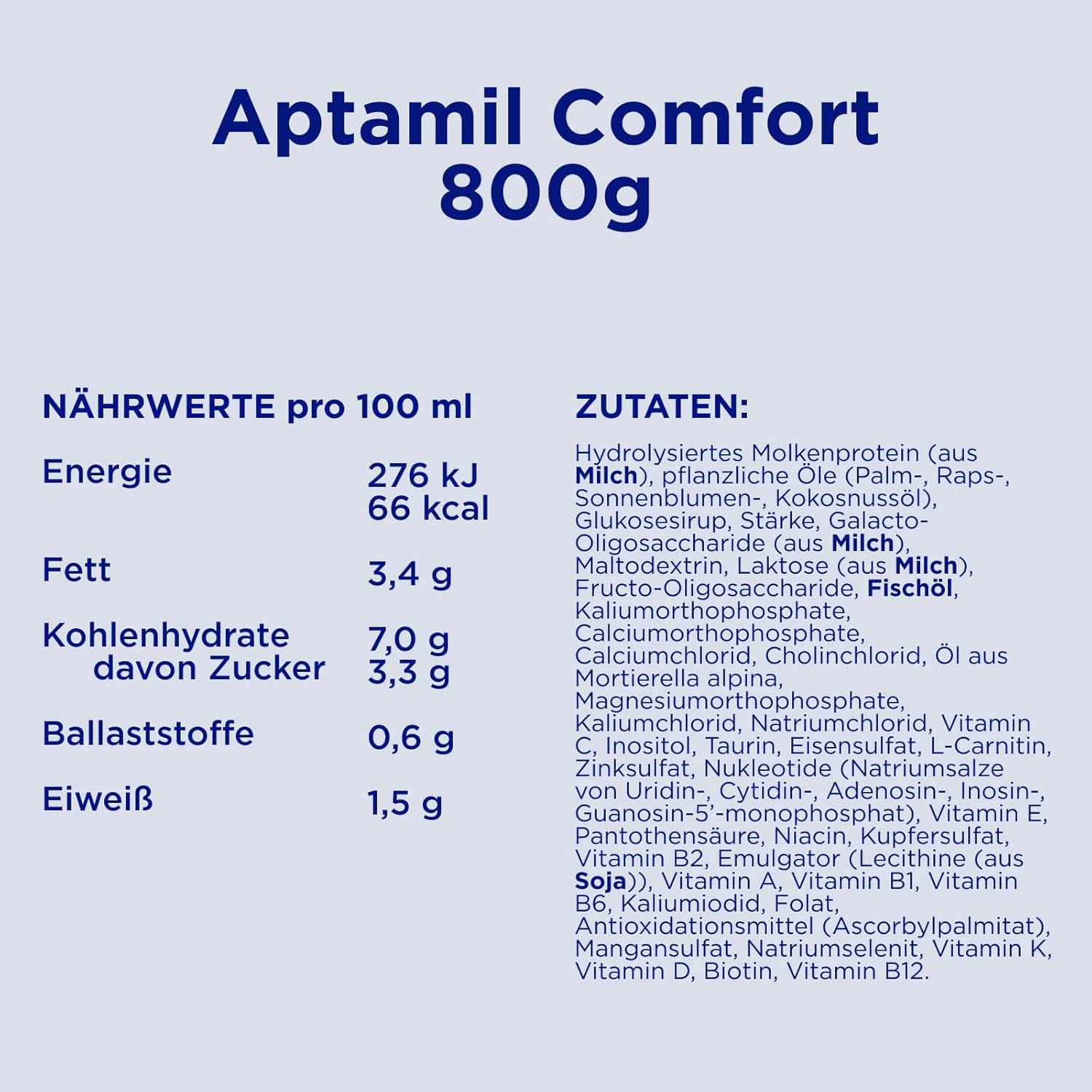 Aptamil Comfort - Speciální složení od narození - 1 x 800 g