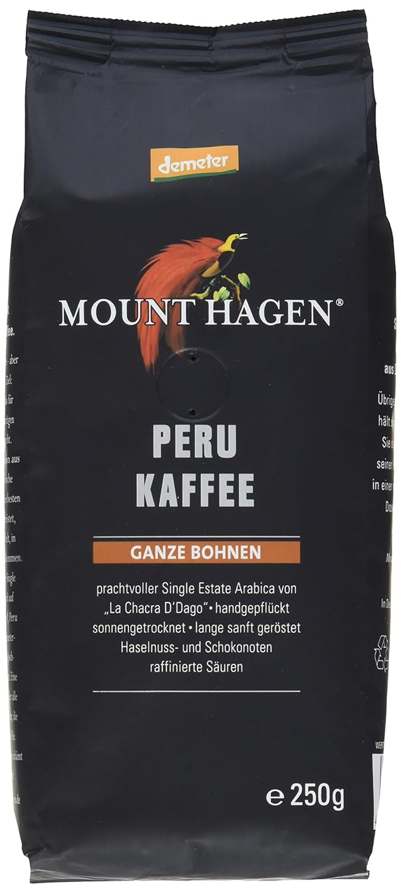 Cafea prăjită Mounthagen Peru boabe întregi Cafea Naty Shop 2 x 250 grame 2