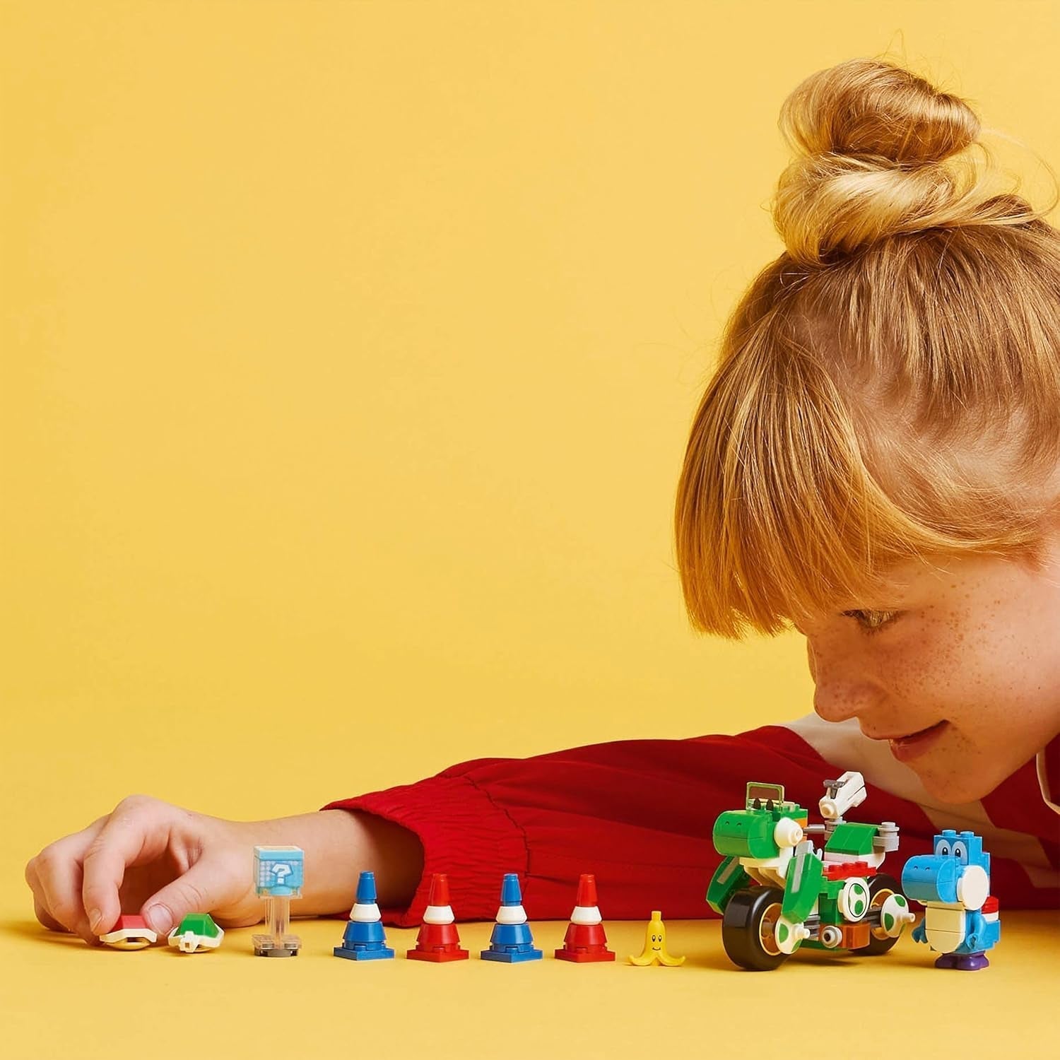 LEGO Super Mario: Mario Kart – kolo Yoshi, sběratelská sada Nintendo Adventure, dárek pro děti, chlapce, dívky a hráče 7+, sada figurky Yoshi 72031 Stavebnice Besuche den LEGO-Store