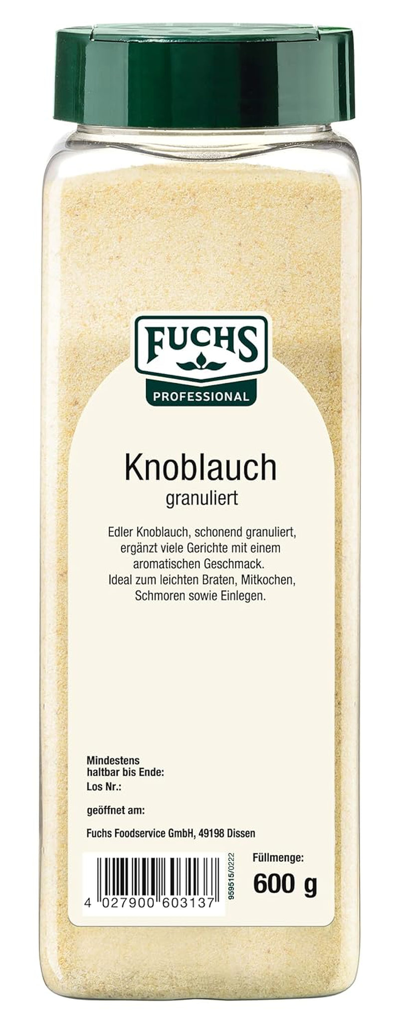 Fuchs Gewürze Knoblauch granulovaný, 600 g