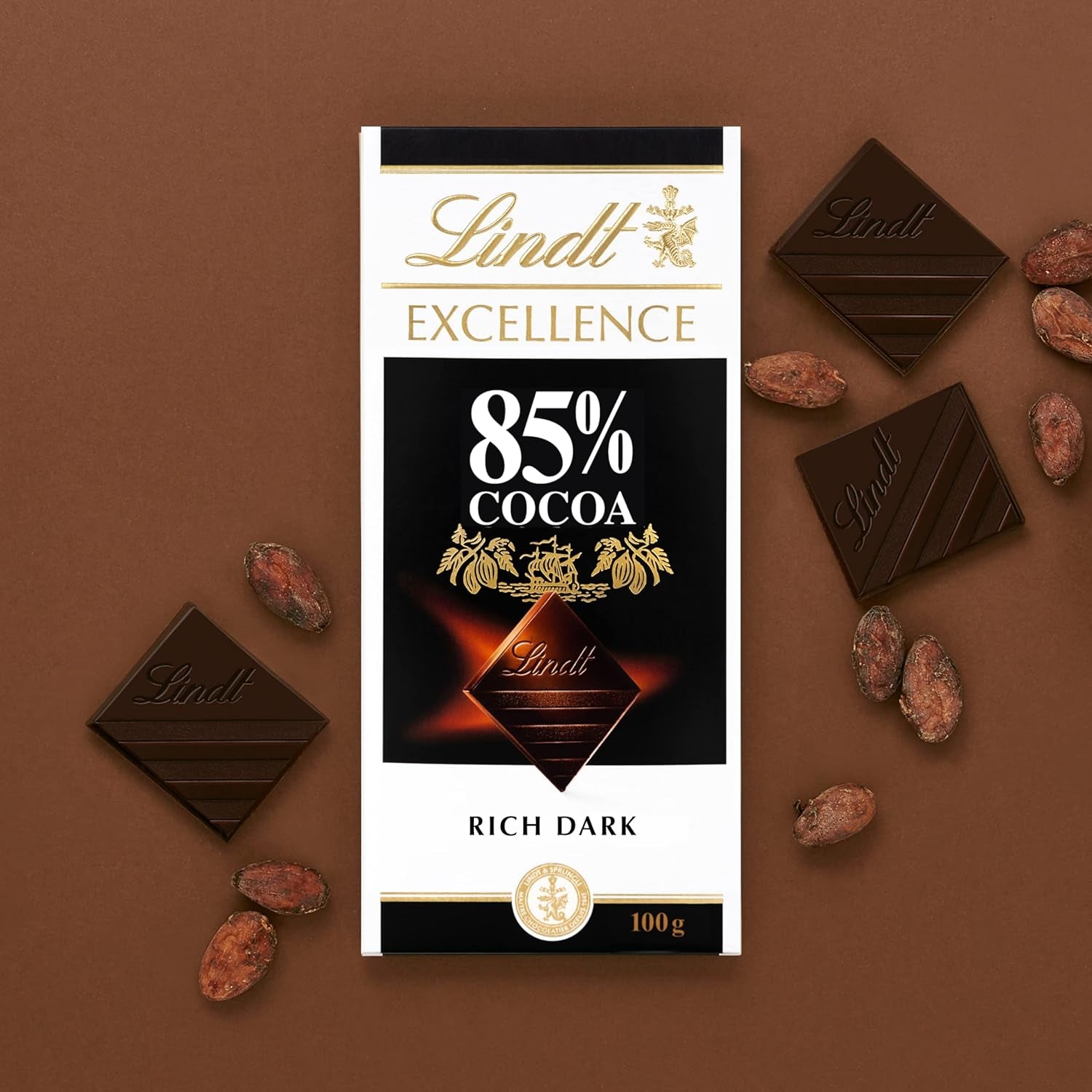 Lindt Čokoláda | Tyčinka EXCELLENCE 85% kakaa | 100 g | Extra tmavá čokoláda | Veganská čokoládová tyčinka