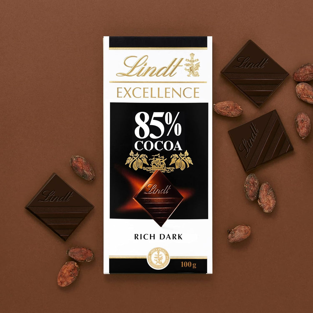 Lindt Čokoláda | Tyčinka EXCELLENCE 85% kakaa | 100 g | Extra tmavá čokoláda | Veganská čokoládová tyčinka
