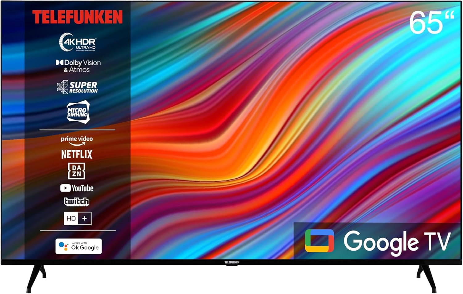 Telefunken XF40AN750M Televizor Smart de 40 inch/Android (Full HD, HDR, triplu tuner, Bluetooth)