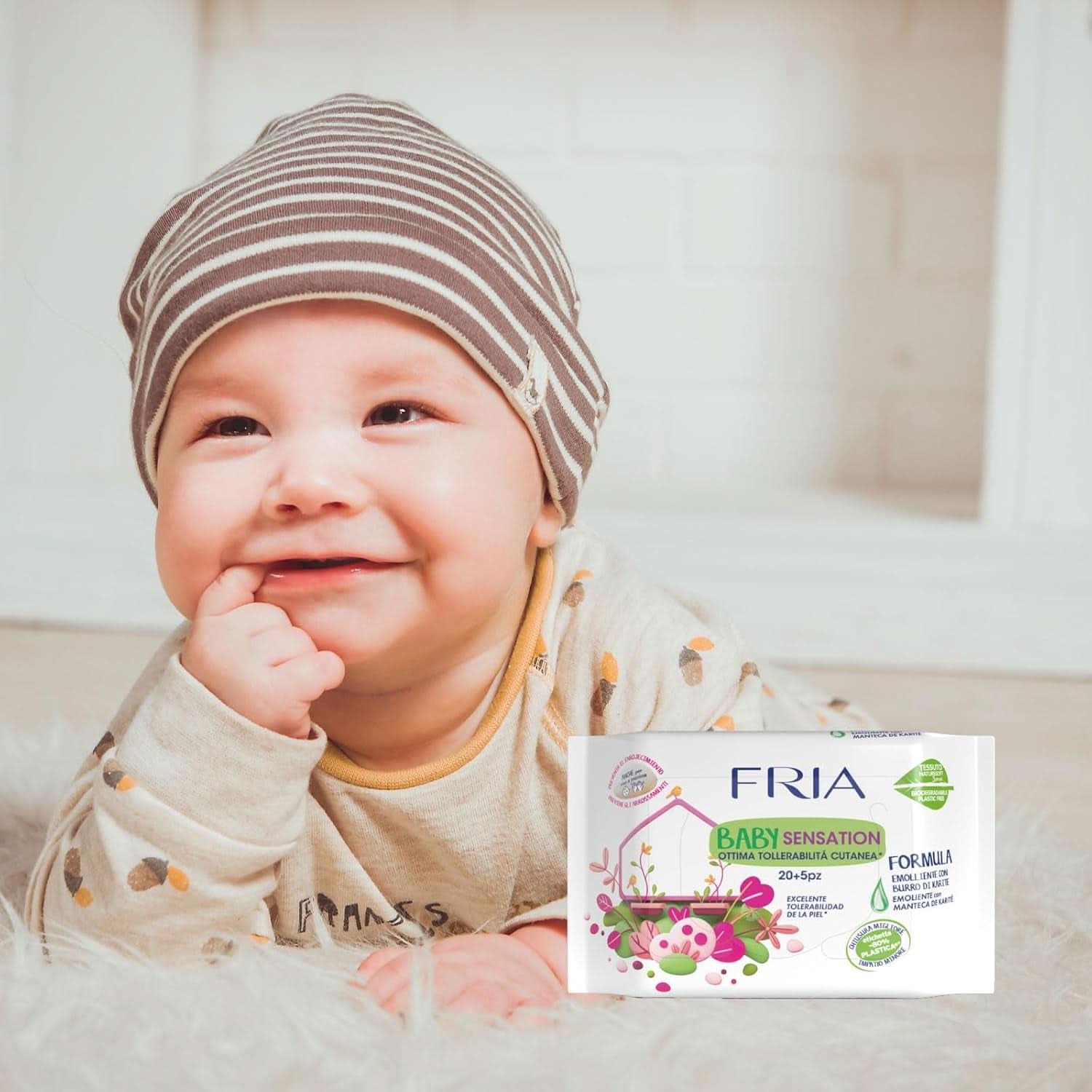 Fria Baby Sensation čistící ubrousky Baby Wet Wipes Naty Shop