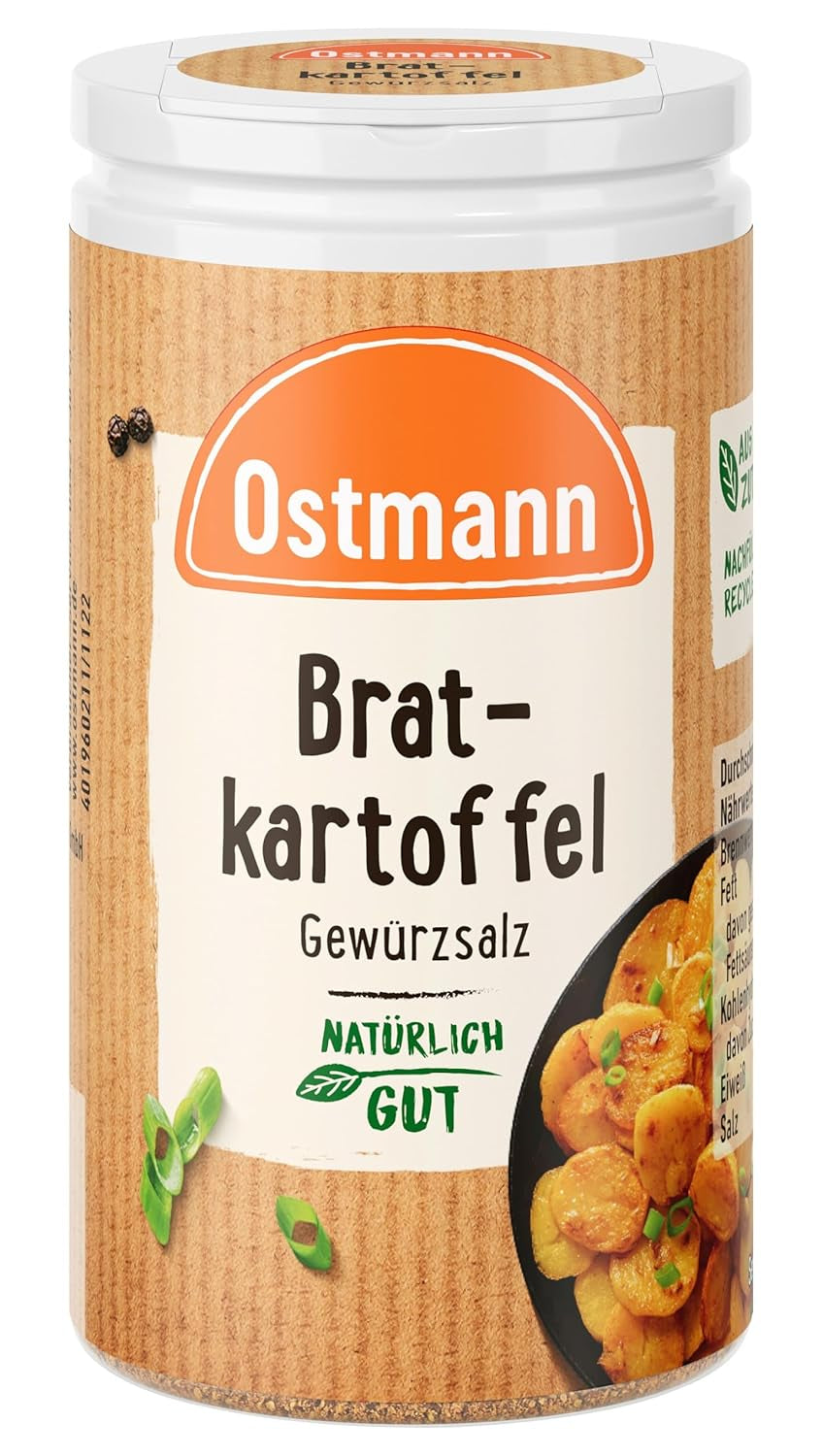 Ostmann Gewürze - Bratkartoffel Gewürzsalz | Pikant-salziges Gewürz für Kartoffelgerichte | 60 g v Der Streudose