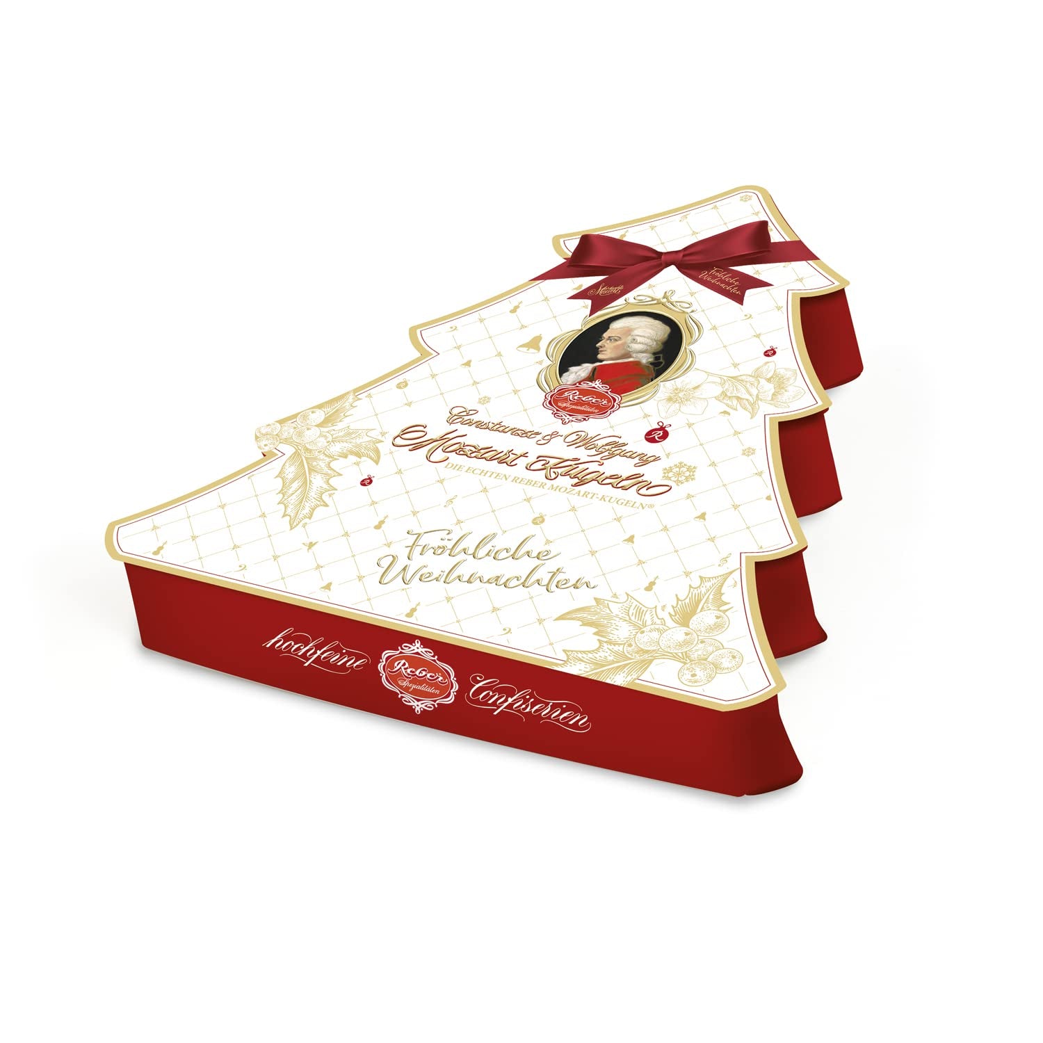 Reber Mozart kuličky s hořkou čokoládou, balení 6 ks s marcipánem a nugátem, veganské - 1 x 120 g