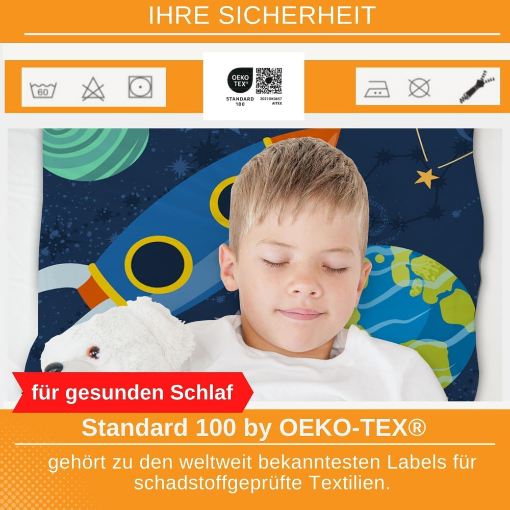 Dětské povlečení Aminata Kids, vnější prostor, bavlna Povlečení - dětské Naty Shop