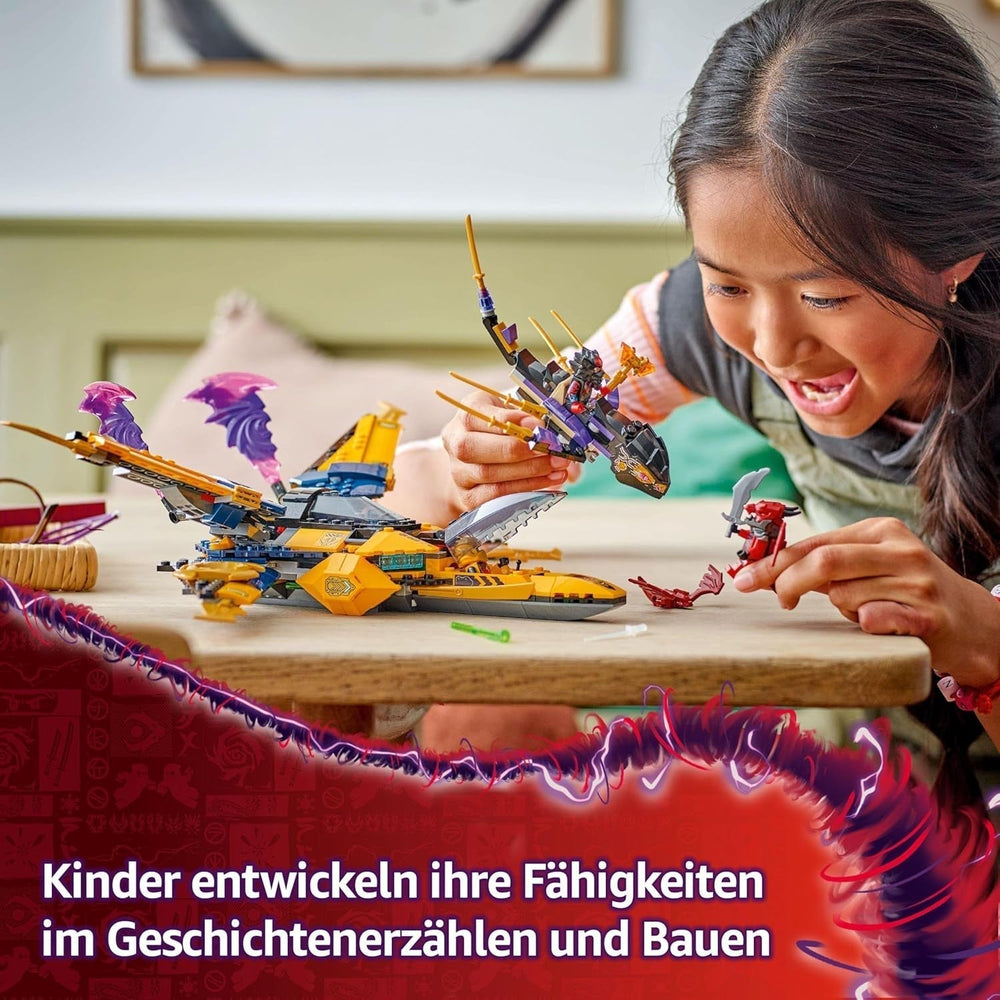 Ras a Arinův LEGO NINJAGO Super Storm Flyer - Hračka s dronem, vystřelovači, čepelemi a motory - Vč. 3 minifigurky na hrdiny nindžů – stavebnice pro chlapce a dívky od 8 let 71833 stavebnice Besuche den LEGO-Store