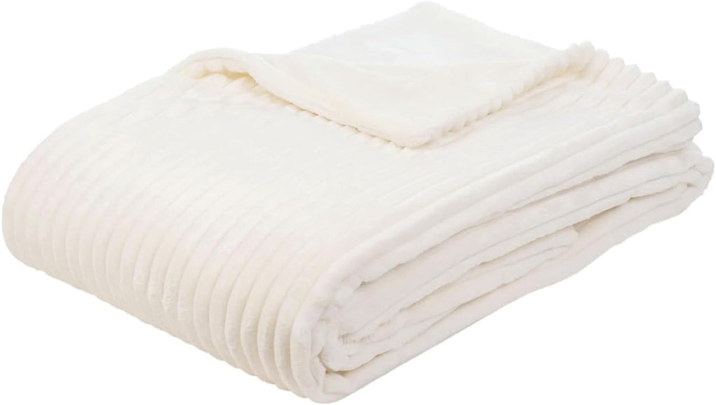 Covor de living Gözze în aspect de catifea, 150 X 200 cm, lână albă, 40067-00-150200 Paturi si Cuverturi Besuche den GÃ¶zze-Store Lână albă