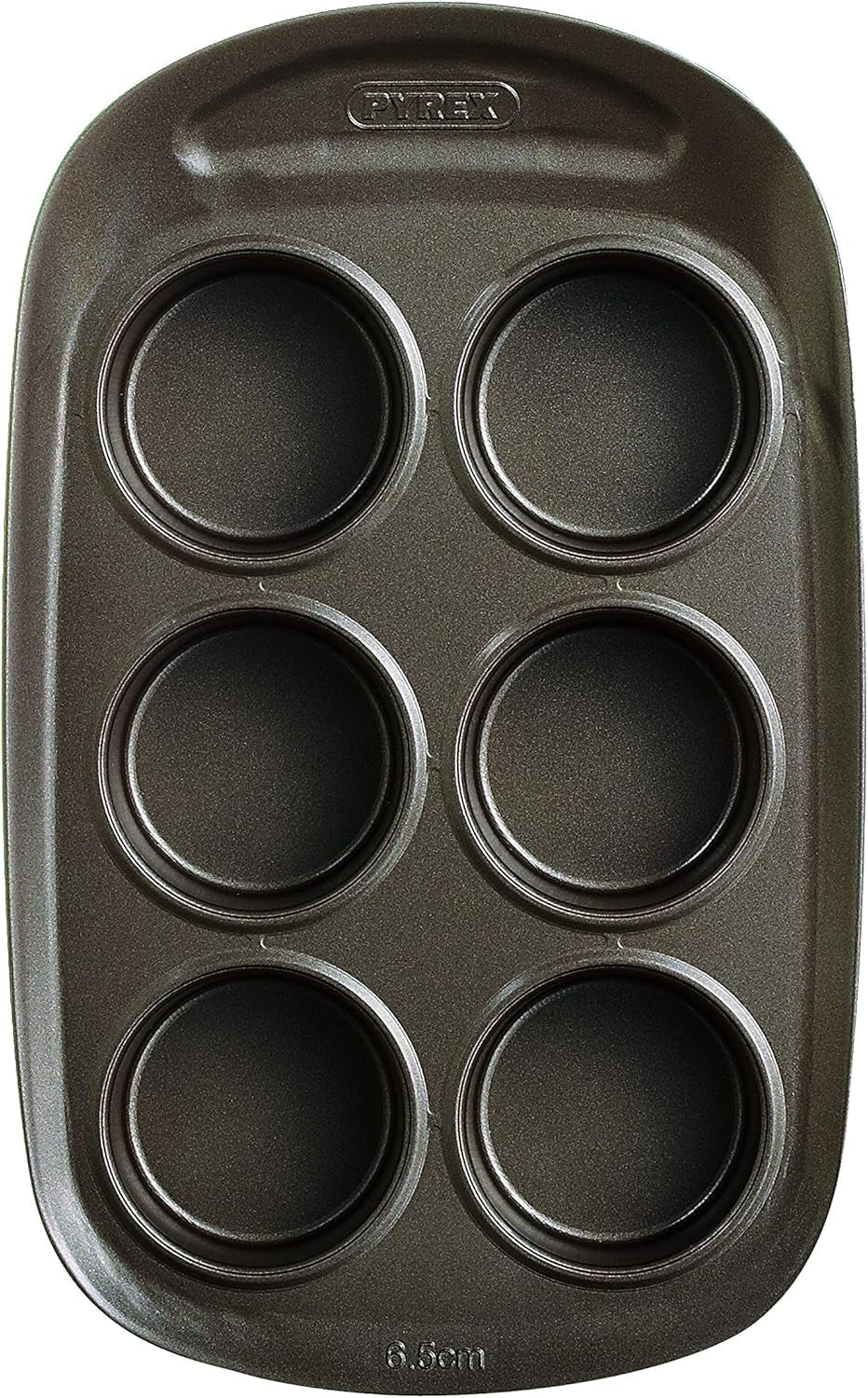 Pyrex BANDEJA 6 MAGDALENAS ASYMETRIA PX Muffinförmchen, Metall, Bunt, 6 Magdalena Formy a plechy na pečení Naty Shop