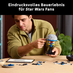 LEGO Star Wars 75408 Helma Jango Fett - Mandalorian Bauset für Erwachsene - Modell mit Ständer, Namesschild and Verstellbarer Antenna - Geschenk für Fans von Angriff der Klonkrieger