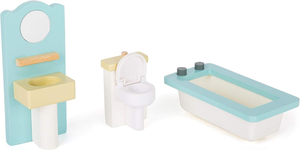 Small Foot 11192 3patrový otočný dřevěný domeček pro panenky včetně dětského nábytku Vícebarevné 37 X 40 X 67 cm Domky pro panenky Naty Shop