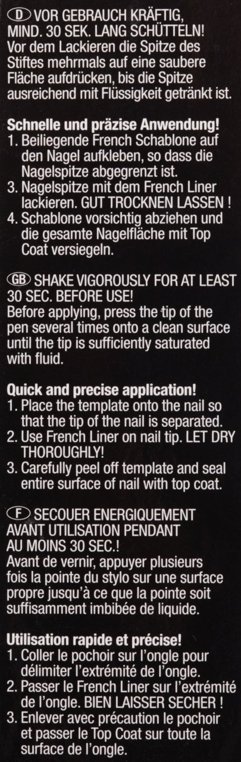 Alessandro Effect French Liner Milk White 1 balení (1 x 5 ml + 3,2 ml)